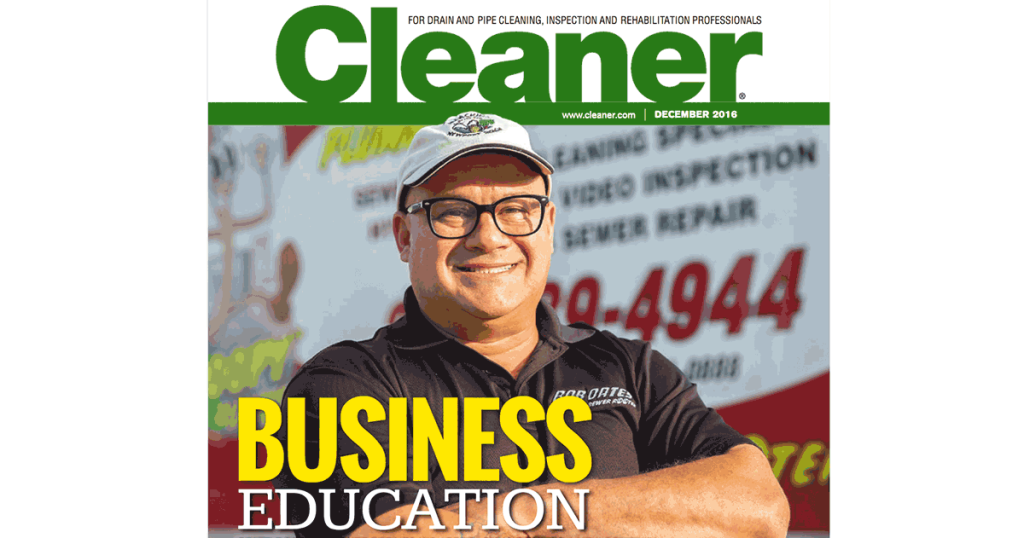 Bob Oates on the cover of Cleaner magazine