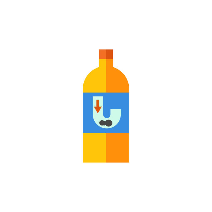 Liquid for pipe cleaning icon