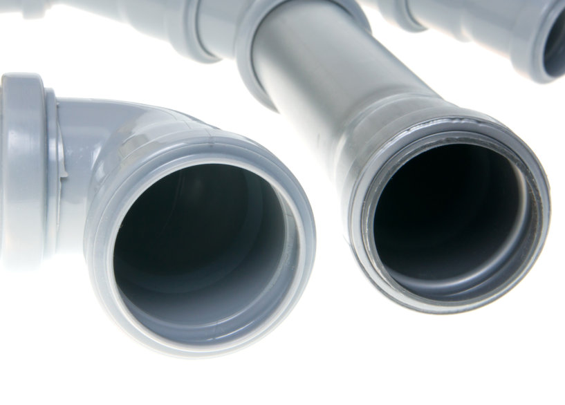 New sewer pipes and fittings